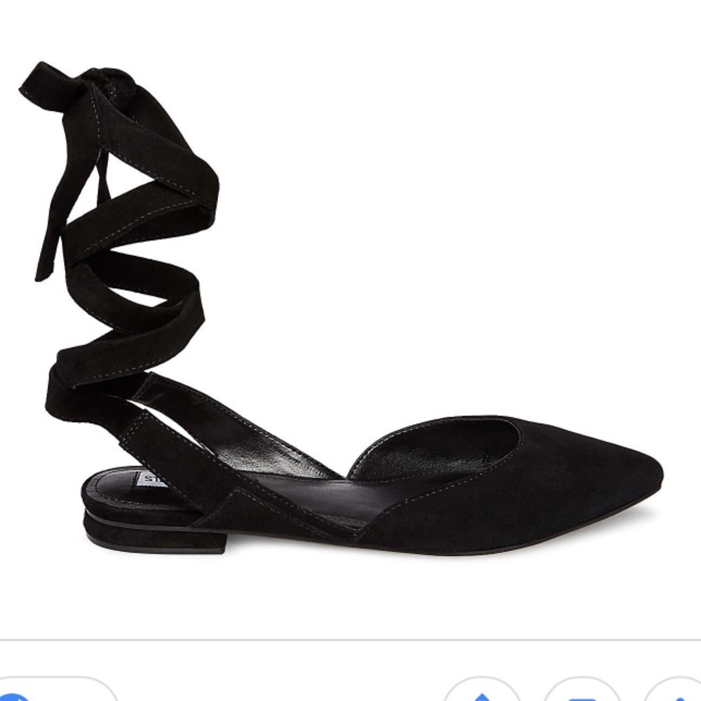 Steve Madden suede lace up flats